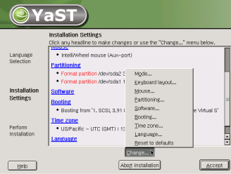 SuSE Screenshot